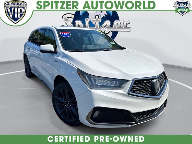 2020 Acura MDX Technology & A-Spec Packages White at Carlisle Cadillac Buick GMC