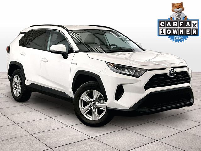 2021 Toyota RAV4 Hybrid LE White at Phil Fitts Ford