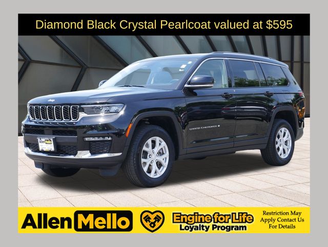 Diamond Black Crystal Pearlcoat 2024 Jeep Grand Cherokee L Limited 4WD SUV / Crossover Four-Wheel Drive 8-Speed Automatic