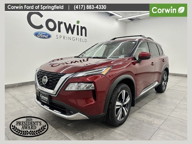 Red (Scarlet Ember Tintcoat) 2021 Nissan Rogue Platinum AWD SUV / Crossover All-Wheel Drive Continuously Variable Transmission