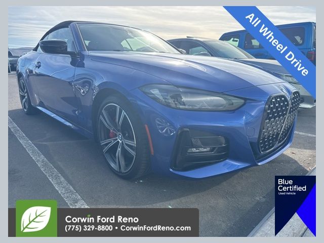Portimao Blue Metallic 2022 BMW 4 Series 430i Convertible xDrive Convertible All-Wheel Drive 8-Speed Automatic