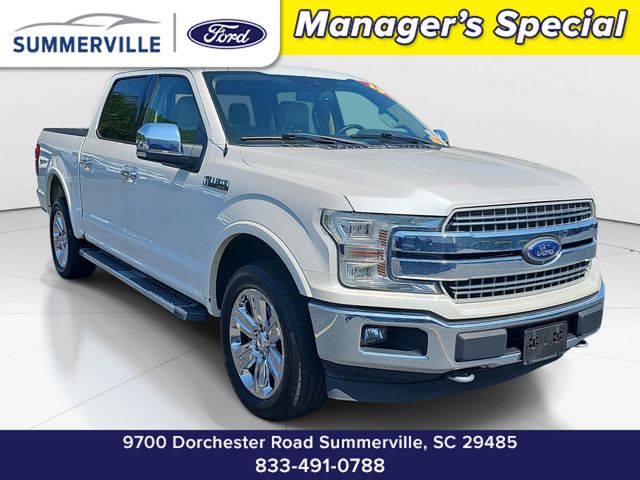 White Platinum Clearcoat Metallic 2019 Ford F-150 Pickup Truck Four-Wheel Drive Automatic