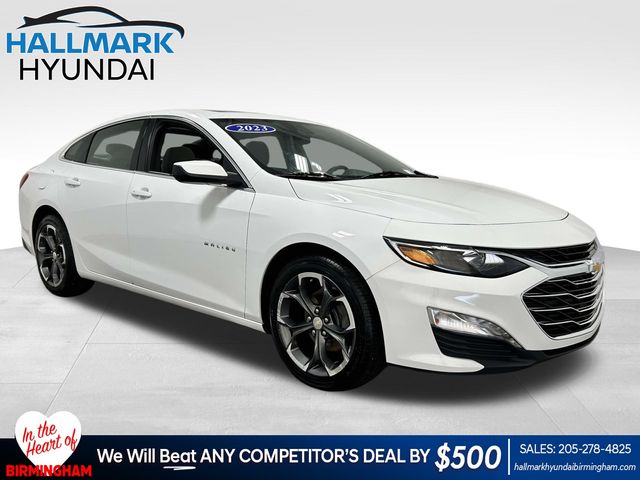 Summit White 2023 Chevrolet Malibu LT with 1LT FWD Sedan Front-Wheel Drive Continuously Variable Transmission