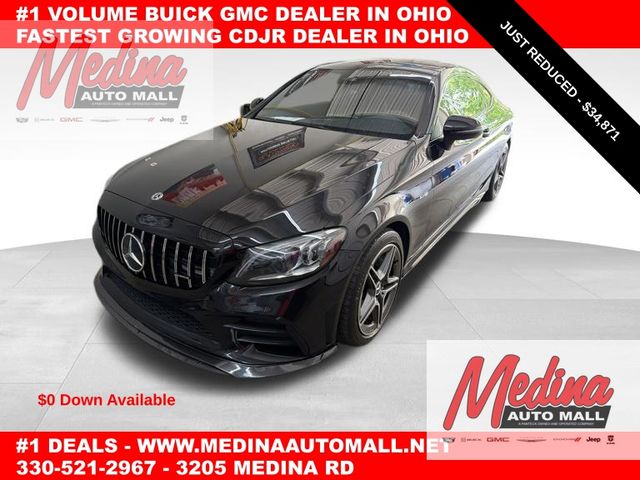 Black 2020 Mercedes-Benz C-Class Coupe All-Wheel Drive 9-Speed Automatic