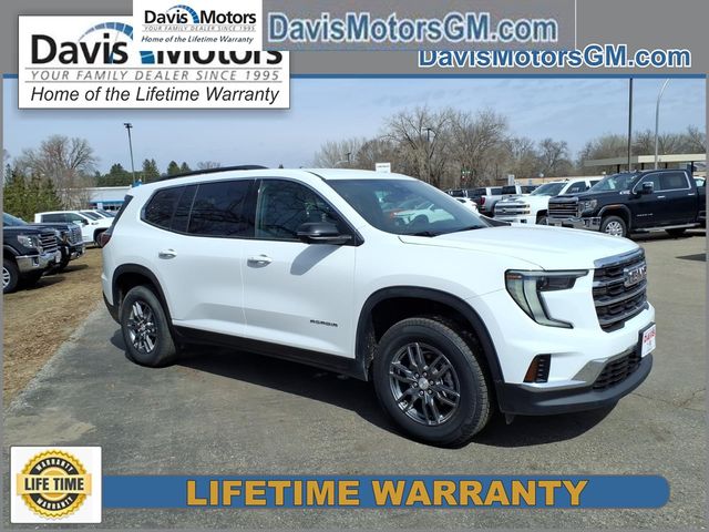 Summit White 2025 GMC Acadia Elevation AWD SUV / Crossover Four-Wheel Drive 8-Speed Automatic