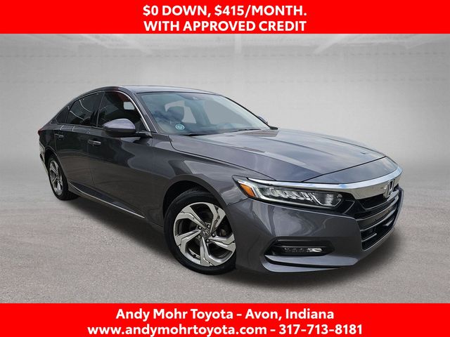 Gray (Modern Steel Metallic) 2018 Honda Accord Sedan Front-Wheel Drive Continuously Variable Transmission