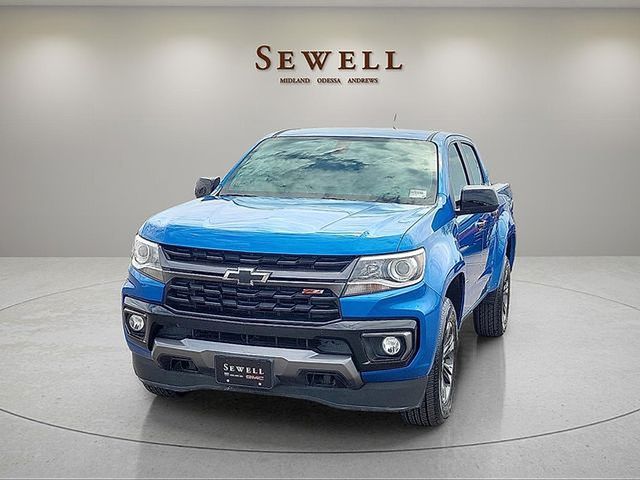 Bright Blue Metallic 2021 Chevrolet Colorado Pickup Truck Four-Wheel Drive 8-Speed Automatic