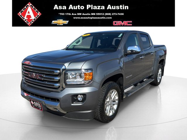Gray (Steel Metallic) 2019 GMC Canyon SLT Crew Cab 4WD Pickup Truck Four-Wheel Drive 8-Speed Automatic
