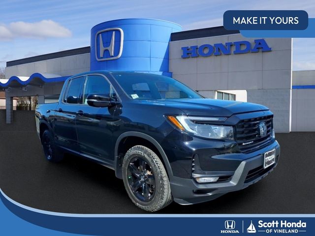 Crystal Black Pearl 2023 Honda Ridgeline Pickup Truck All-Wheel Drive 9-Speed Automatic