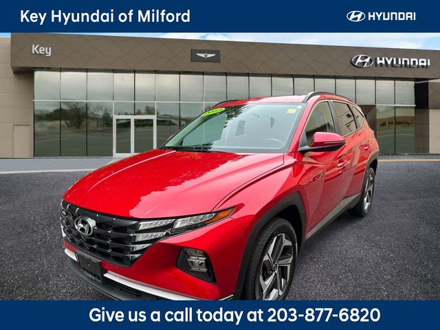 Calypso Red 2023 Hyundai Tucson SUV / Crossover All-Wheel Drive 8-Speed Automatic
