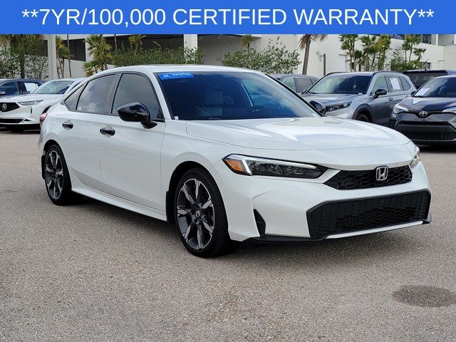 Urban Gray Pearl 2025 Honda Civic Hybrid Sport Touring Sedan FWD Sedan Front-Wheel Drive Continuously Variable Transmission