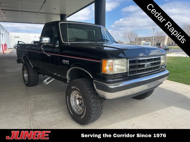 Black 1988 Ford F-150 Pickup Truck