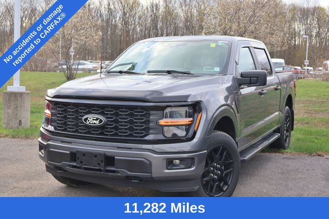 Gray Metallic 2024 Ford F-150 STX 4dr SuperCrew 4WD Pickup Truck Four-Wheel Drive Automatic