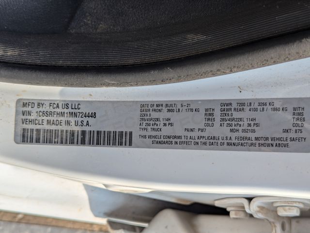 2021 Bright White Clearcoat Ram 1500 Limited 4X4 Truck