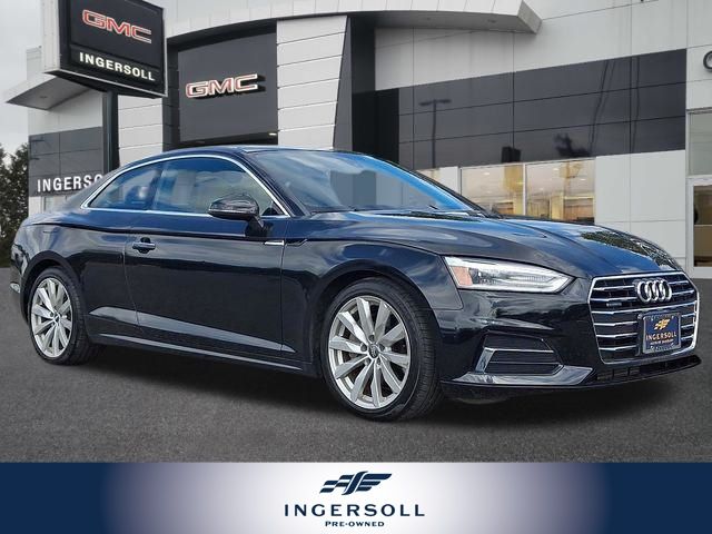 Mythos Black Metallic 2018 Audi A5 Coupe All-Wheel Drive 7-Speed Automatic