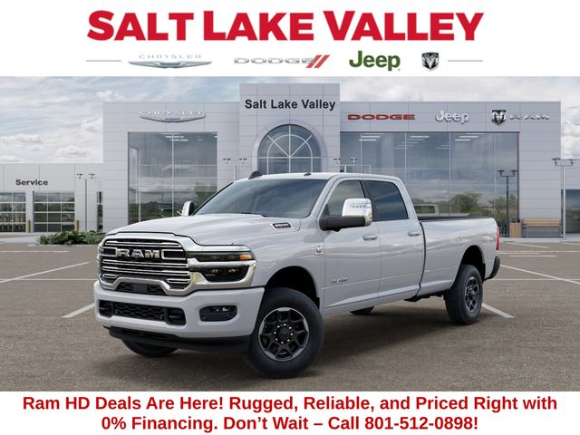 Bright White Clearcoat 2026 RAM 3500 Laramie Crew Cab LB 4WD Pickup Truck Four-Wheel Drive 8-Speed Automatic