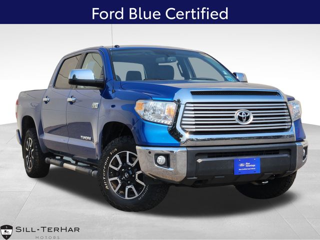 Blue 2017 Toyota Tundra Pickup Truck Four-Wheel Drive 6-Speed Automatic Overdrive