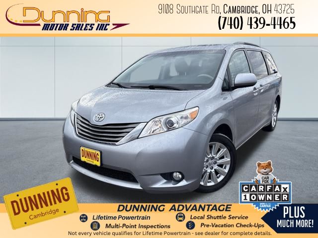 Predawn Gray Mica 2013 Toyota Sienna XLE 7-Passenger Minivan Front-Wheel Drive 6-Speed Automatic Overdrive