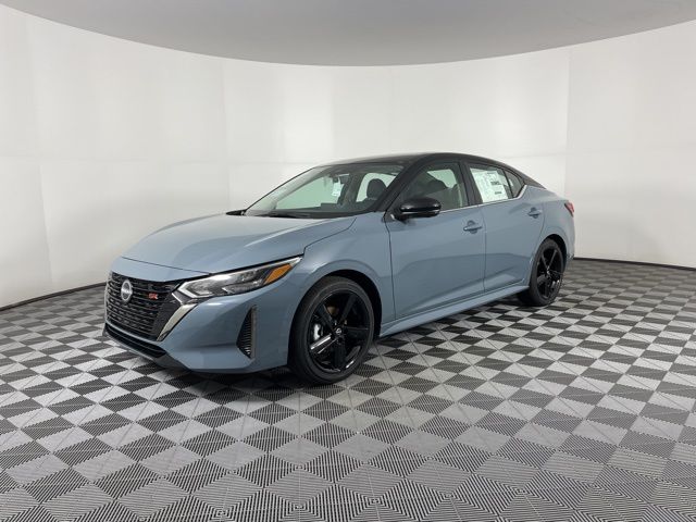 2025 Atlantic Gray Metallic/Super Black Nissan Sentra SR FWD Sedan