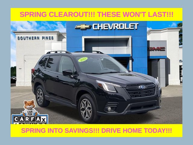 Crystal Black Silica 2022 Subaru Forester Premium Crossover AWD SUV / Crossover All-Wheel Drive Continuously Variable Transmission