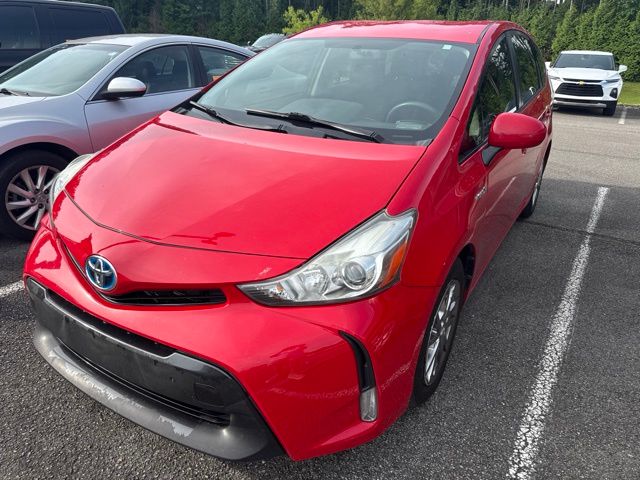 Absolutely Red 2016 Toyota Prius v Three FWD Wagon Front-Wheel Drive Continuously Variable Transmission