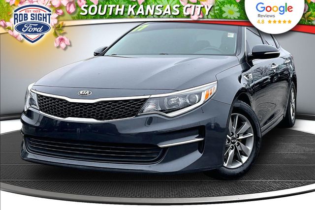 Gray (Platinum Graphite) 2017 Kia Optima LX Turbo Sedan Front-Wheel Drive 7-Speed Automatic