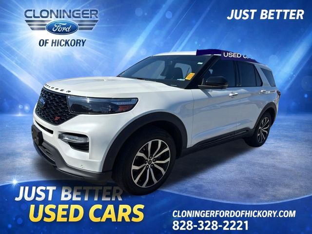 Star White Metallic Tri-Coat 2020 Ford Explorer ST AWD SUV / Crossover All-Wheel Drive Automatic