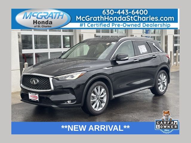 Black Obsidian 2022 INFINITI QX50 Essential AWD SUV / Crossover All-Wheel Drive Continuously Variable Transmission