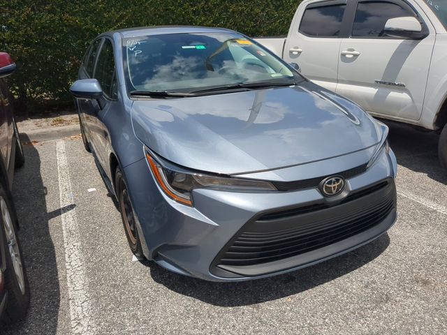 Gray 2024 Toyota Corolla LE FWD Sedan Front-Wheel Drive Continuously Variable Transmission