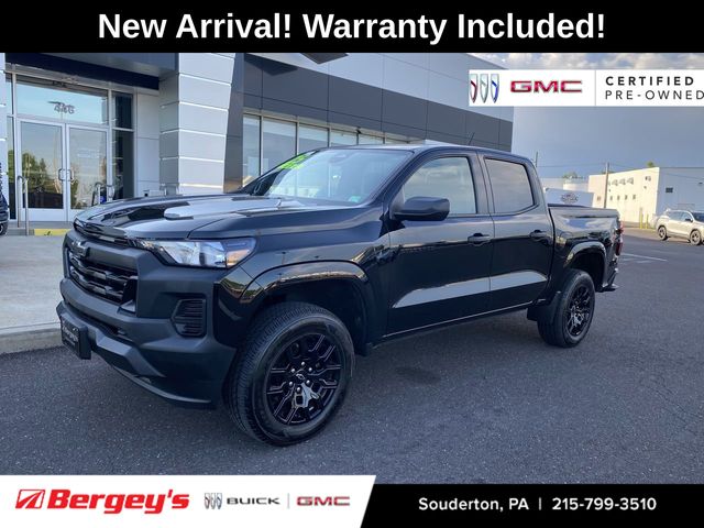 Black 2025 Chevrolet Colorado Work Truck Crew Cab 4WD Pickup Truck Four-Wheel Drive 8-Speed Automatic
