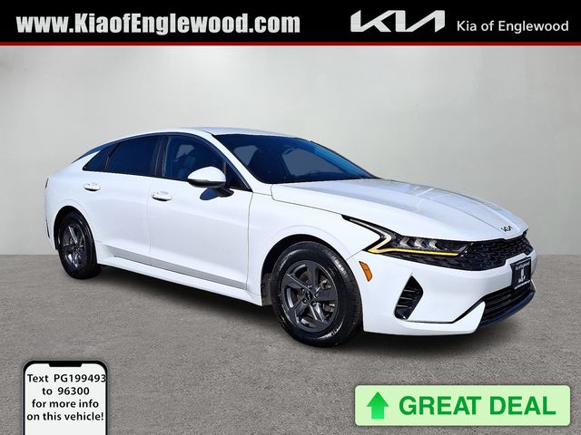 Glacial White Pearl 2023 Kia K5 LXS FWD Sedan Front-Wheel Drive 8-Speed Automatic