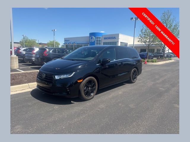 Crystal Black Pearl 2024 Honda Odyssey Sport FWD Minivan Front-Wheel Drive Automatic