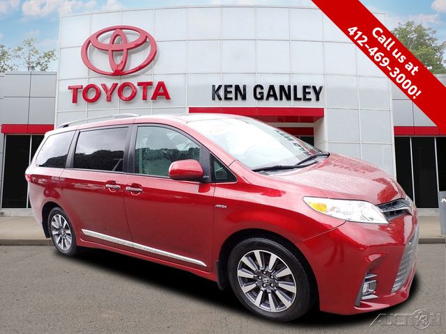 Salsa Red Pearl 2020 Toyota Sienna Minivan All-Wheel Drive 8-Speed Automatic