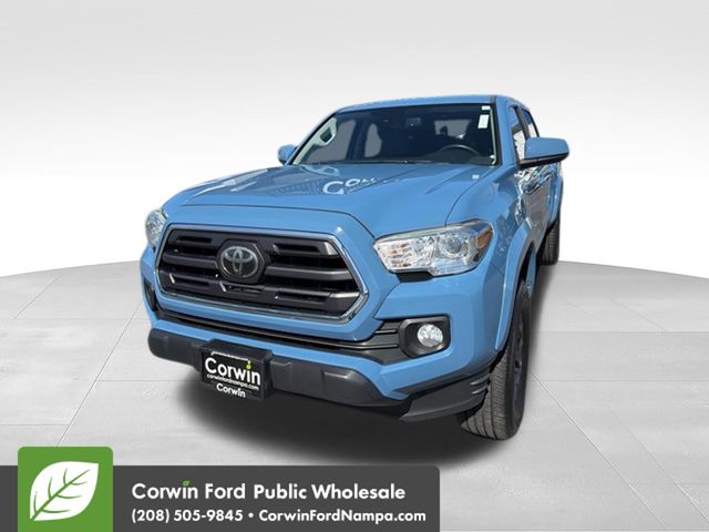 Blue 2019 Toyota Tacoma Pickup Truck Four-Wheel Drive 6-Speed Automatic