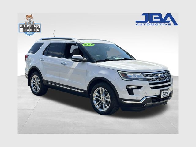 White Platinum Clearcoat Metallic 2018 Ford Explorer SUV / Crossover All-Wheel Drive 6-Speed Automatic