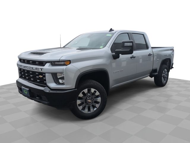 Silver Ice Metallic 2022 Chevrolet Silverado 2500HD Custom Crew Cab 4WD Pickup Truck Four-Wheel Drive 6-Speed Automatic