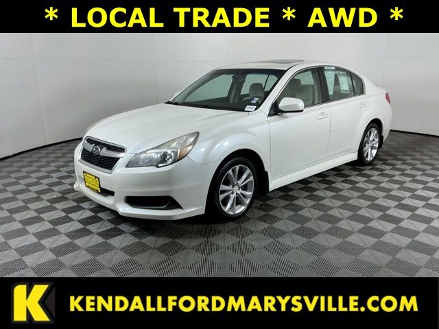 Satin White Pearl 2014 Subaru Legacy Sedan All-Wheel Drive Continuously Variable Transmission