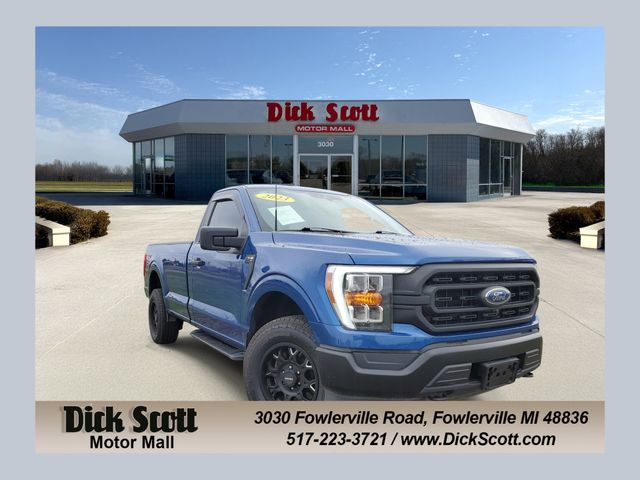 Blue 2023 Ford F-150 Pickup Truck Four-Wheel Drive Automatic