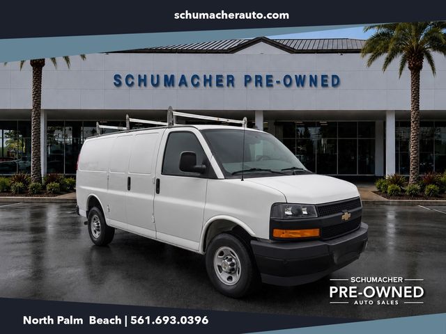 Summit White 2023 Chevrolet Express Cargo Van Rear-Wheel Drive 8-Speed Automatic Overdrive