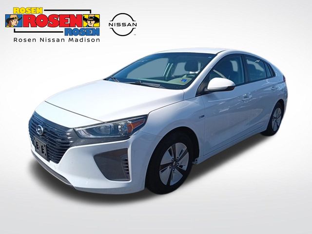 Ceramic White 2018 Hyundai Ioniq Hybrid Blue FWD Hatchback Front-Wheel Drive 6-Speed Dual Clutch