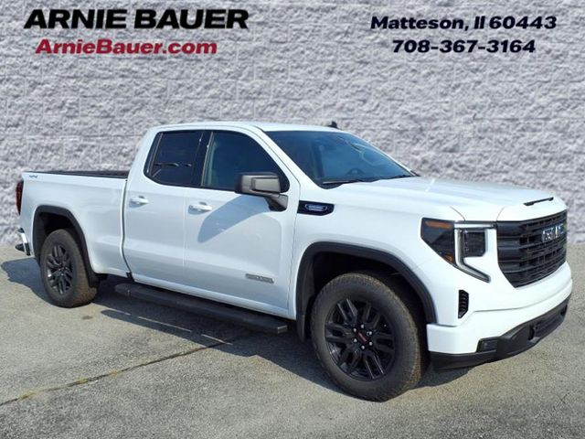 Summit White 2026 GMC Sierra 1500 Elevation Double Cab 4WD Pickup Truck Four-Wheel Drive Automatic