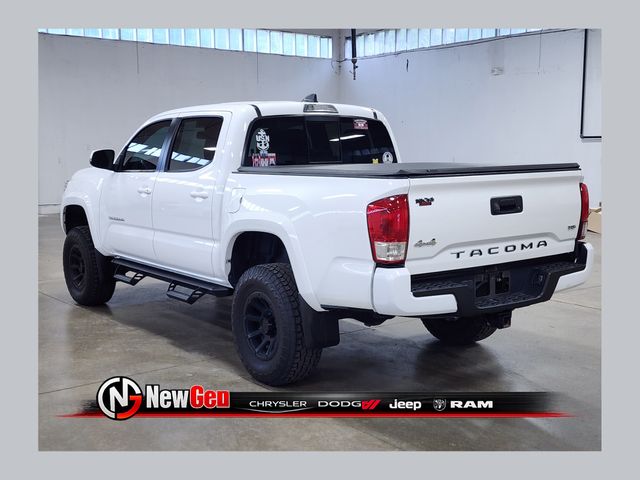 Super White 2021 Toyota Tacoma SR5 V6 Double Cab 4WD Pickup Truck Four-Wheel Drive 6-Speed Automatic