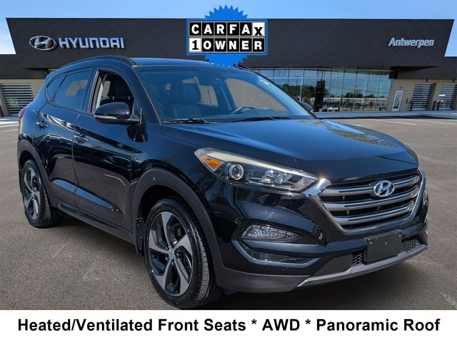 Black 2016 Hyundai Tucson 1.6T Limited AWD SUV / Crossover All-Wheel Drive 7-Speed Automatic