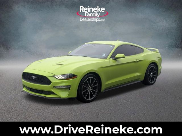 Green (Lime) 2020 Ford Mustang EcoBoost Coupe RWD Coupe Rear-Wheel Drive 6-Speed Manual