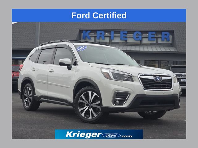 Crystal White Pearl 2021 Subaru Forester Limited Crossover AWD SUV / Crossover All-Wheel Drive Continuously Variable Transmission