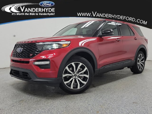 Rapid Red Metallic Tinted Clearcoat 2021 Ford Explorer SUV / Crossover All-Wheel Drive Automatic