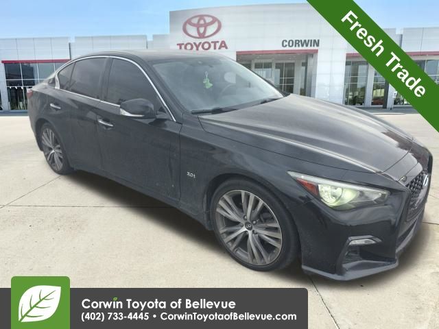 Black Obsidian 2018 INFINITI Q50 3.0t Sport AWD Sedan All-Wheel Drive 7-Speed Automatic
