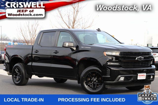 Black 2019 Chevrolet Silverado 1500 RST Crew Cab 4WD Pickup Truck Four-Wheel Drive 8-Speed Automatic