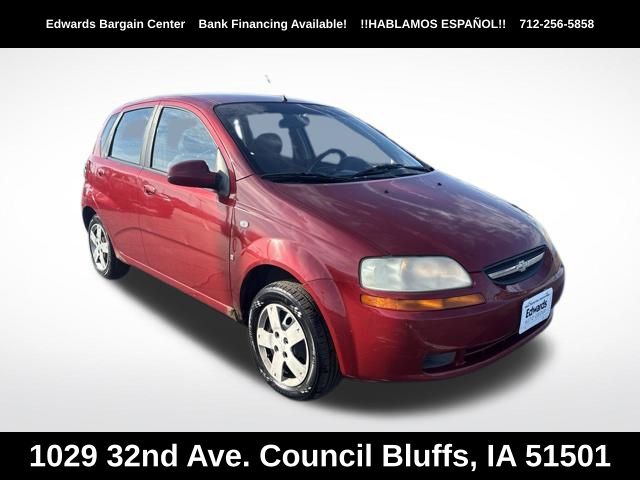 Sport Red 2007 Chevrolet Aveo Hatchback Front-Wheel Drive 4-Speed Automatic Overdrive