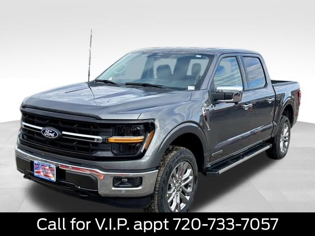 Carbonized Gray Metallic 2025 Ford F-150 XLT SuperCrew 4WD Pickup Truck Four-Wheel Drive Automatic